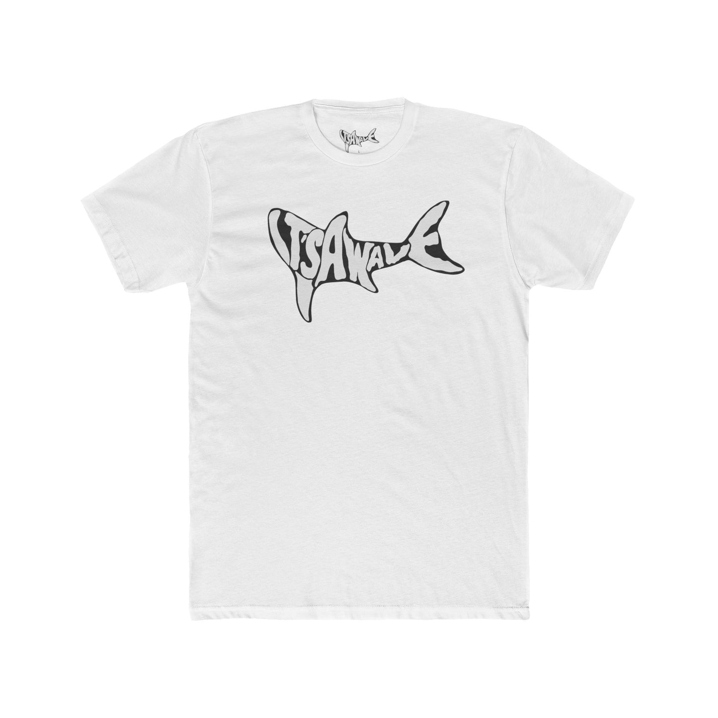 ITS A WAVE SHARK Unisex Cotton Crew Tee